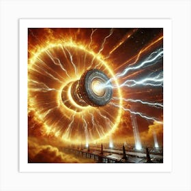 Solar Storm Generator Converted Art Print