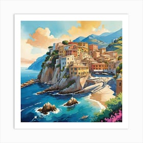 Default Italian Shore Art Print 0 Art Print