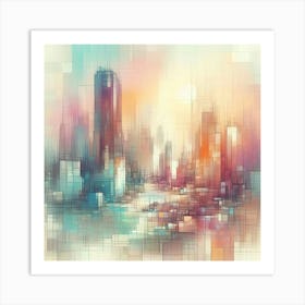 Abstract Cityscape 39 Art Print