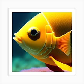 Yellow Fish Art Print