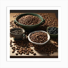 Black Beans 6 Art Print