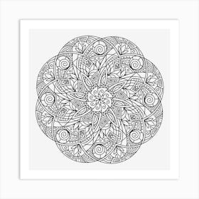 Spiral Mandala 09 Art Print