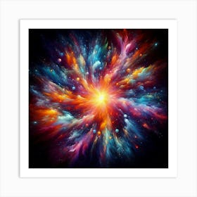 Colorful Burst 3 Art Print