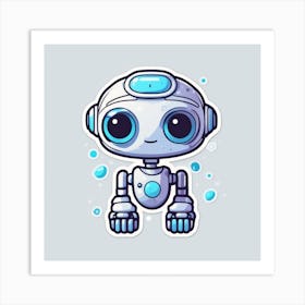 Cute Robot 3 Art Print