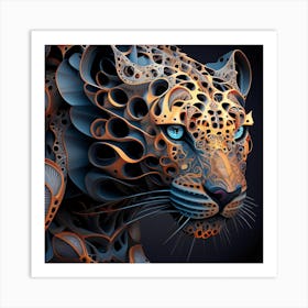 3d Jaguar Art Print