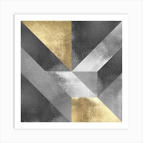 Golden geometry 5 Art Print