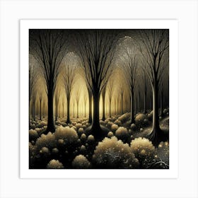 Dark Forest 31 Art Print