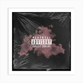 Parental Advisory - Explicit Content (red) Art Print