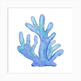 Blue Coral Art Print