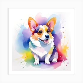 Corgi Painting 22 Art Print