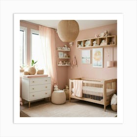 A Photo Of A Baby S Room With Nursery Furniture An (2) Art Print