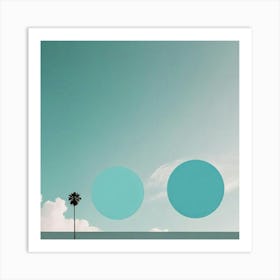 Blue And White Art Print