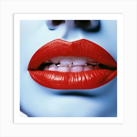 Lips With Braces Art Print