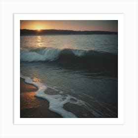 Sunset At The Beach Art Print