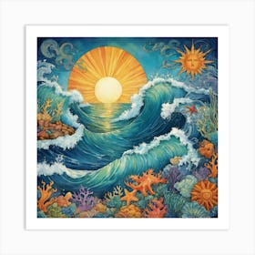 Sea And Sun Art Print 0 Art Print