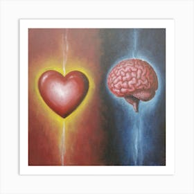 Heart And Brain Art Print