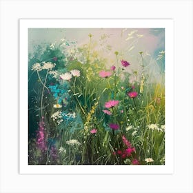 Celestial Blue in Summer Grass 3 Art Print