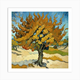 Mulberry Tree, 1889 By Vincent Van Gogh Art Print 2 Art Print