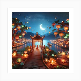 Chinese Lanterns Art Print