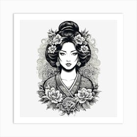 Geisha 4 Art Print