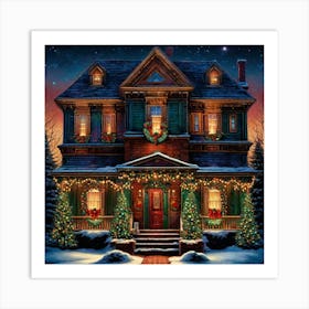 Christmas House 51 Art Print