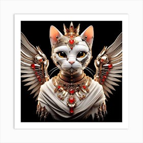 Cat With Wings Art Print