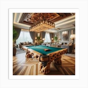 Billiard Room-4 Art Print