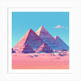 Pyramids Of Giza Art Print