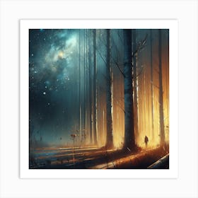 Dark Forest Art Print