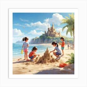 Sand Castle 1 Art Print