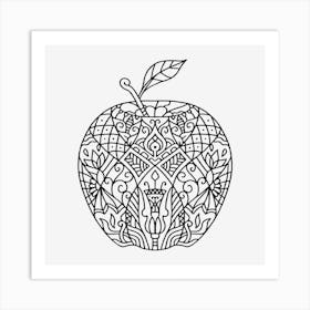 Apple Mandala Art Print
