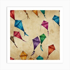 Kites Stock Videos & Royalty-Free Footage Art Print