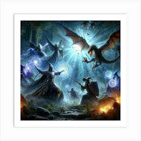 Elder Scrolls paintings art print 3 Art Print