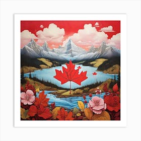 Canadian Maple Leaf Art Print