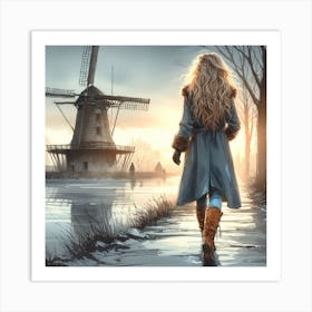 Windmill Art Print