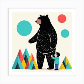 Bear In The Mountains 15 Art Print