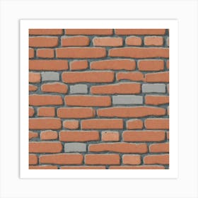 Brick Wall 34 Art Print