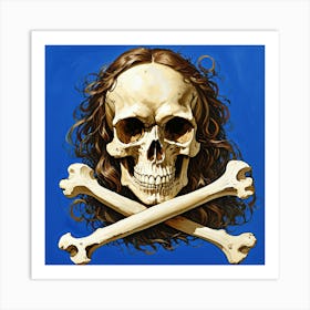 Skull And Crossbones Art Print