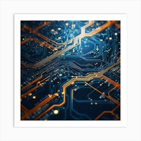 Circuit Board 12 Art Print