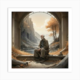 Man In The Arch Art Print