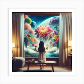 Girl In A Dream Art Print