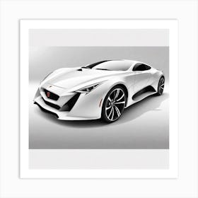 Jaguar Concept Car Art Print