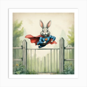 Super Bunny 20 Art Print