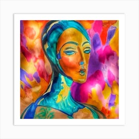 Abstract Of A Woman Art Print