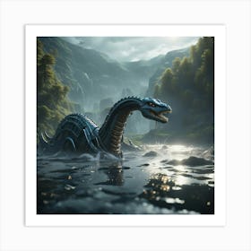 Ben Dragon In The Water Art Print