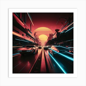 Futuristic City 9 Art Print