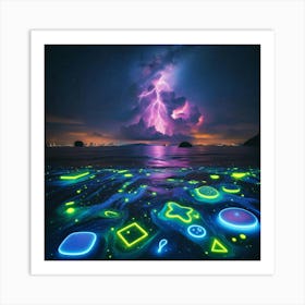 Glow In The Dark Art Print