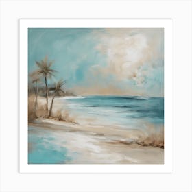 Beach Scene Art Print