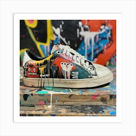 Splatter Sneakers Art Print