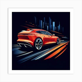 Jaguar Xj Art Print